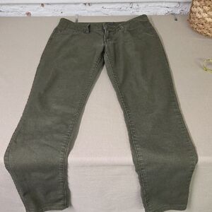 Prana Forest Green Buttoned Pants Size 8